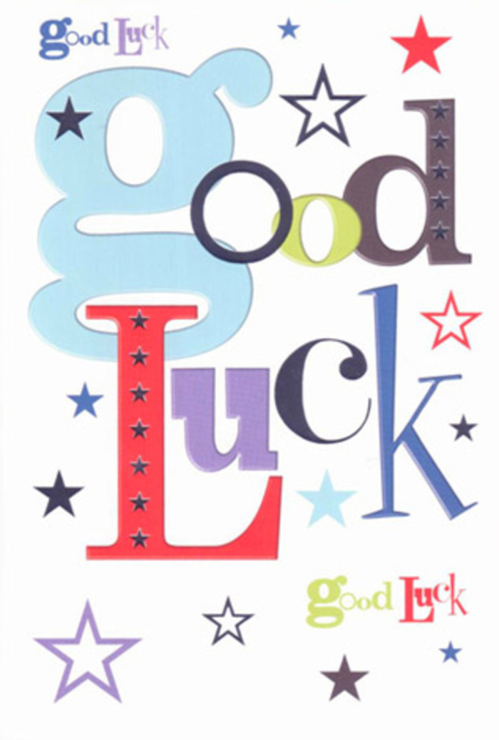 There's an unmistakable vibrancy to this Docklands-themed good luck card-its animated typography and scattered stars create a festive visual chorus, much like the uplifting gatherings along Narrow Street or Greenwich footpaths. Every letter is dynamic: a robust pastel blue or a slender, midnight black, punctuated by exuberant reds and greens reminiscent of local parklands. Stars zigzag across the white canvas in all sizes and boldness, echoing the area's lively markets and the buzz of riverside living. The white space between words gives the whole design fresh air, making each hue more brilliant, much like the crisp Docklands mornings by the Thames. This card feels like a supportive sideline cheer, radiating encouragement akin to the collective spirit at Museum of London Docklands events. Beyond just its visual appeal, the smooth, heavyweight cardstock sits pleasingly in hand-a little talisman of belief, carefully crafted to send a friend or loved one off to new beginnings anywhere in the E14 area with palpable hope and Docklands warmth.
